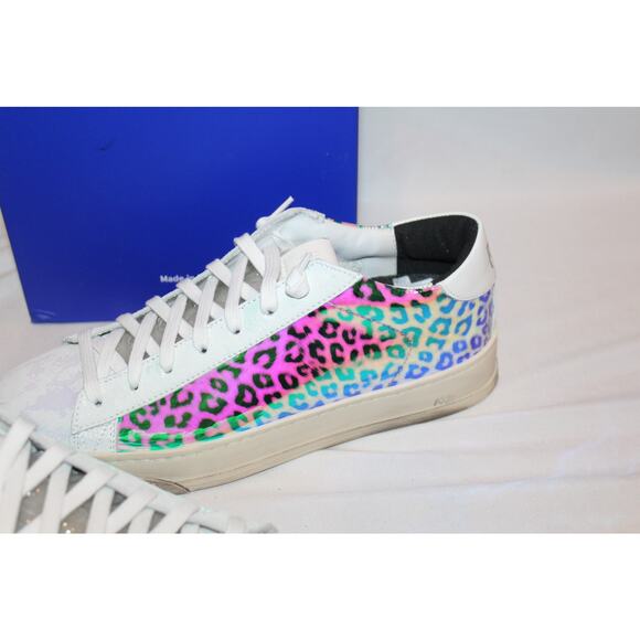 NIB P448 Women's Sneakers SIZE 38. Iridescent leopard 🐆 - Picture 3 of 6
